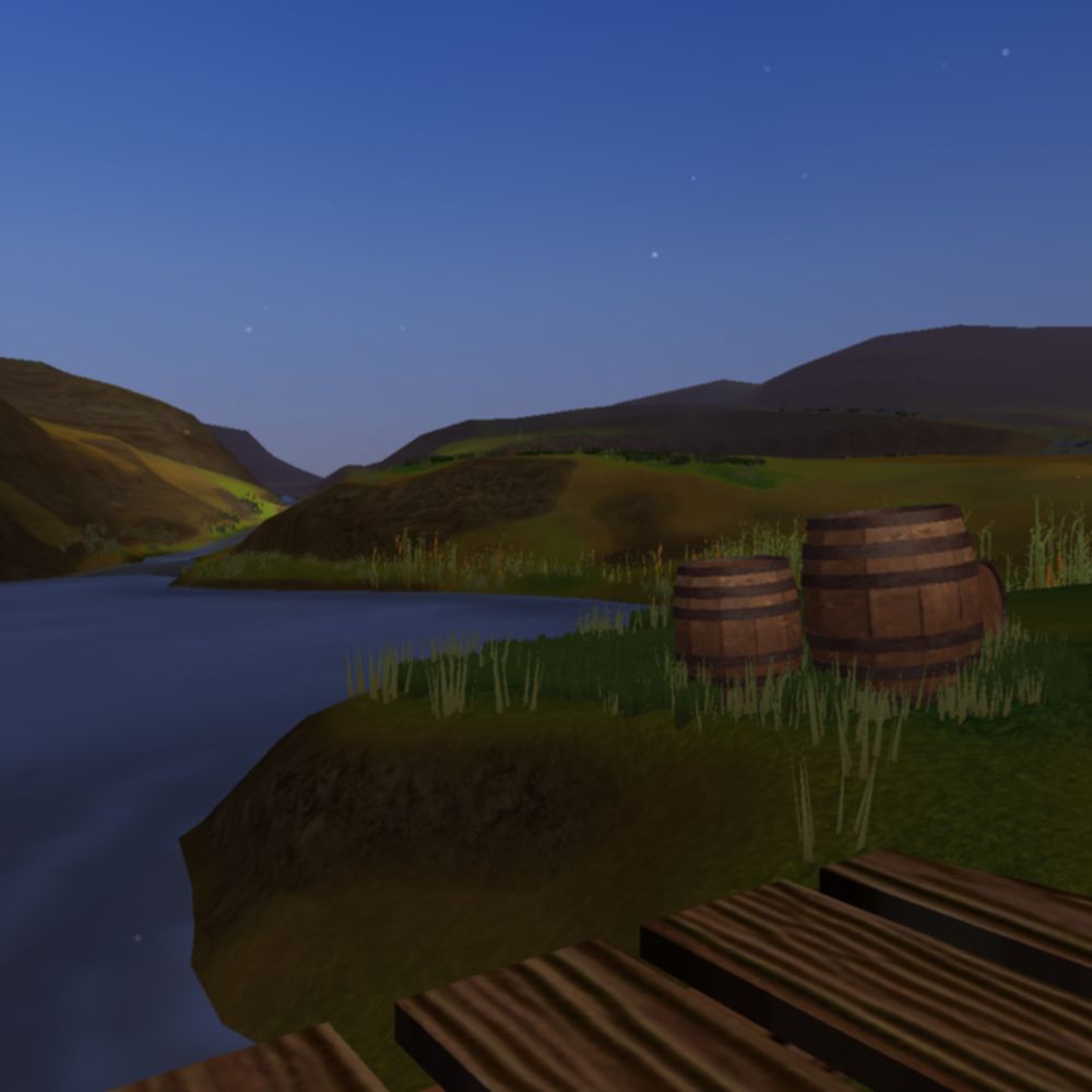 Sommmmmee barrels, with a babbling creek in the distance