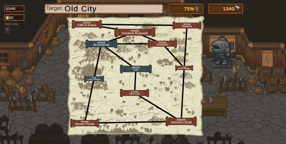 Check the map to see the power struggle in real time, as your sales of weapons impact the war front!
