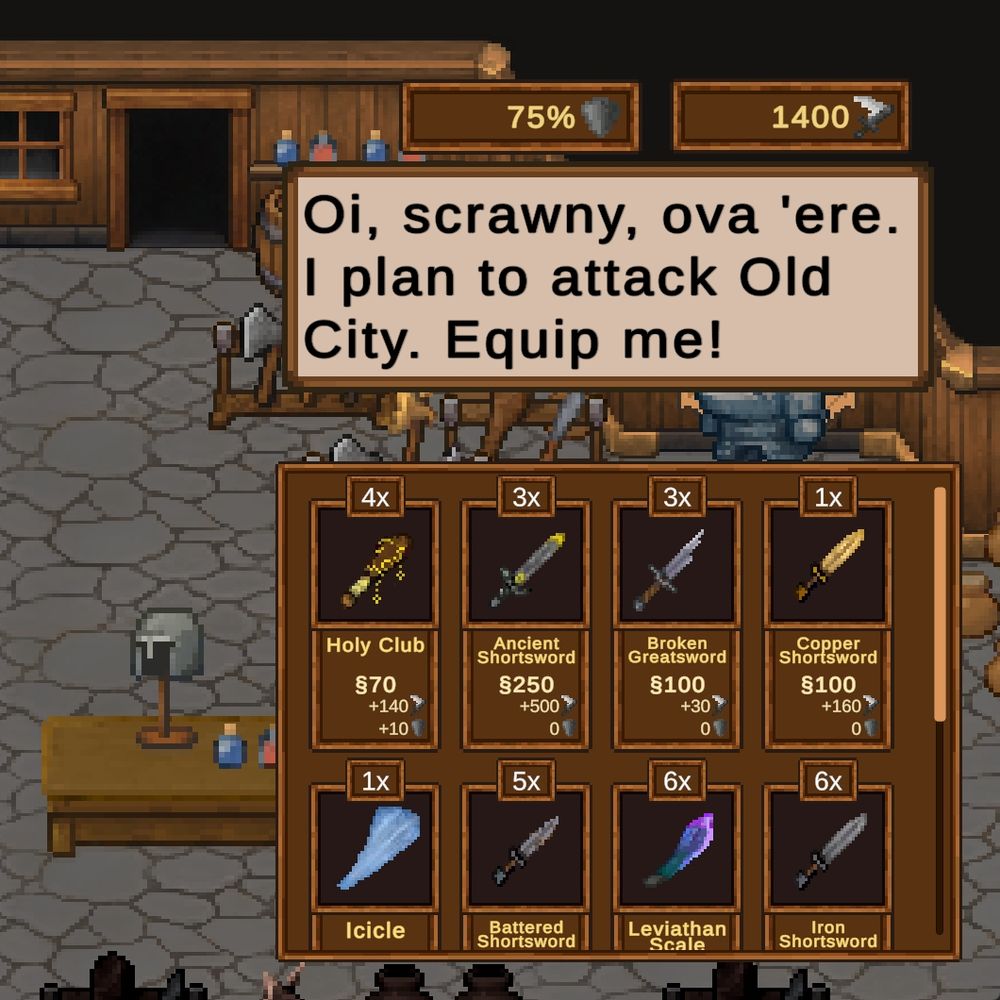 Tons of weapons to sell, giving you different ways to play the game how you'd like!
