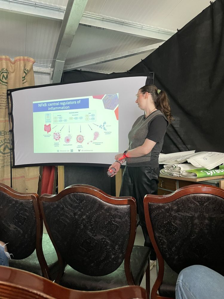 Molly McKenzie presenting (Edwards Lab)