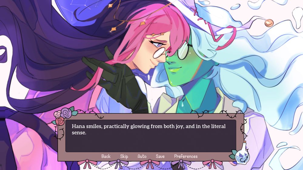 https://lavendeerstudios.itch.io/monstrous-brew#cwseen

I did the writing, but here’s the additional credits for this scene:

🍰 Lumi - Director, Mae Concept Artist & Programmer

🍰 Lily - Management & Itch page designer

🍰 Ai - Script Editing

🍰 Miko - Main sprite and concept artist & Itch page designing assistance

🍰 Simon - Sprite Rendering

🍰 Autumn - GUI Artist

🍰 Maroon - Assistant GUI Artist

🍰 Squidcolas - Background Artist

🍰 Rienichii -  Background Artist

🍰 Rosrat - CG and Key Art Artist