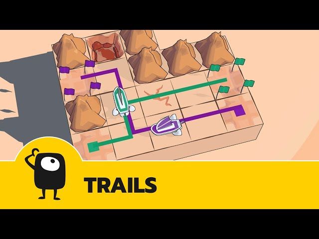Guide your sand ships safely through the desert in these line-drawing puzzles (Trails)