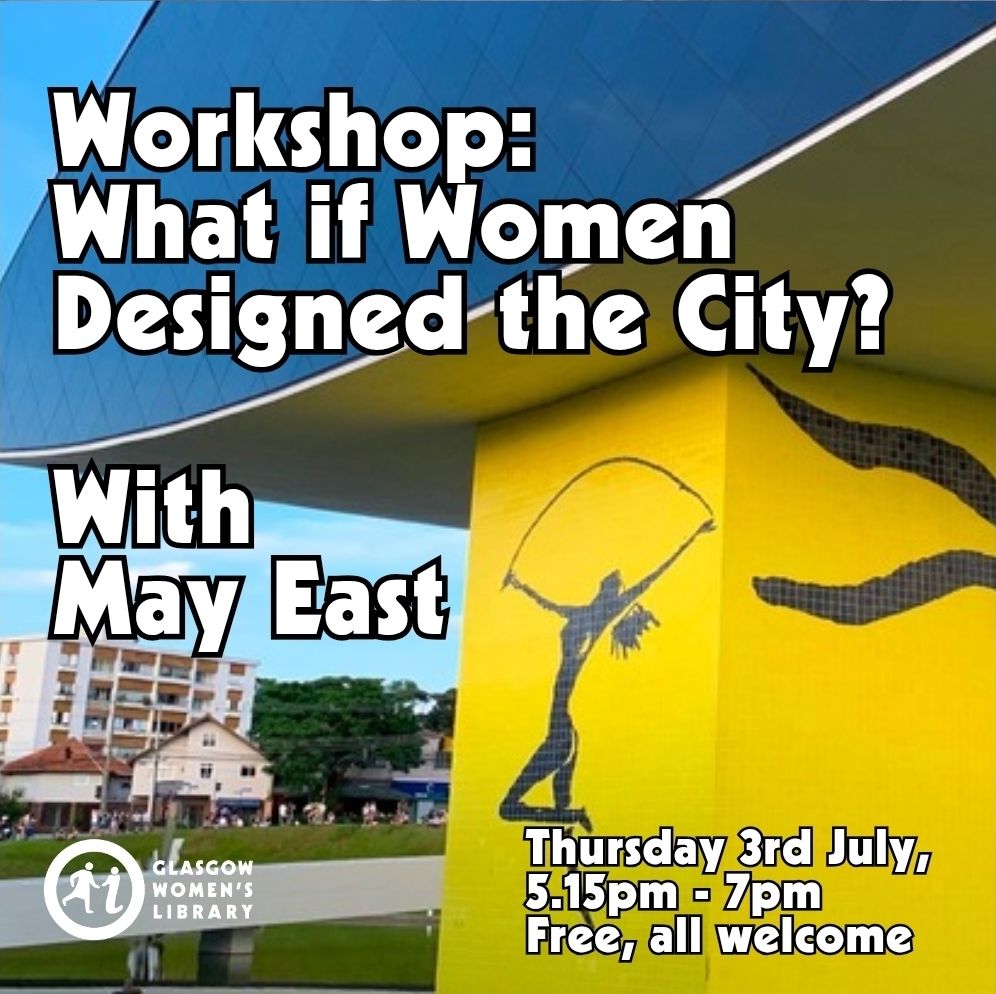 Colourful poster for the Workshop with May East on the 3rd of July