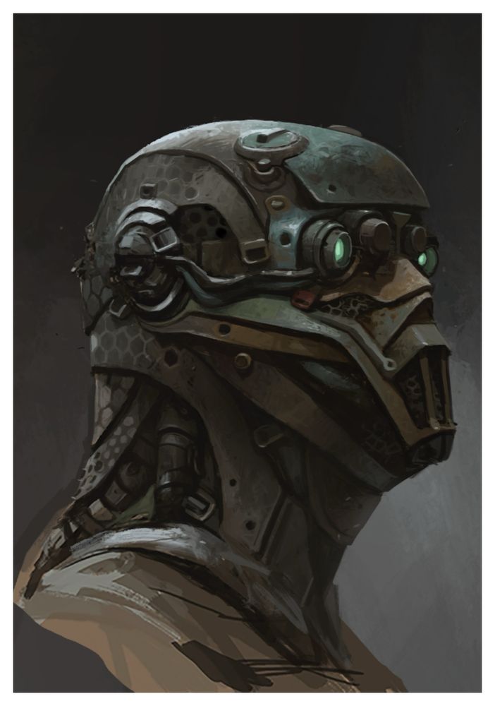 Digital painting, concept for the Shrike character from the Mortal Engines movie 