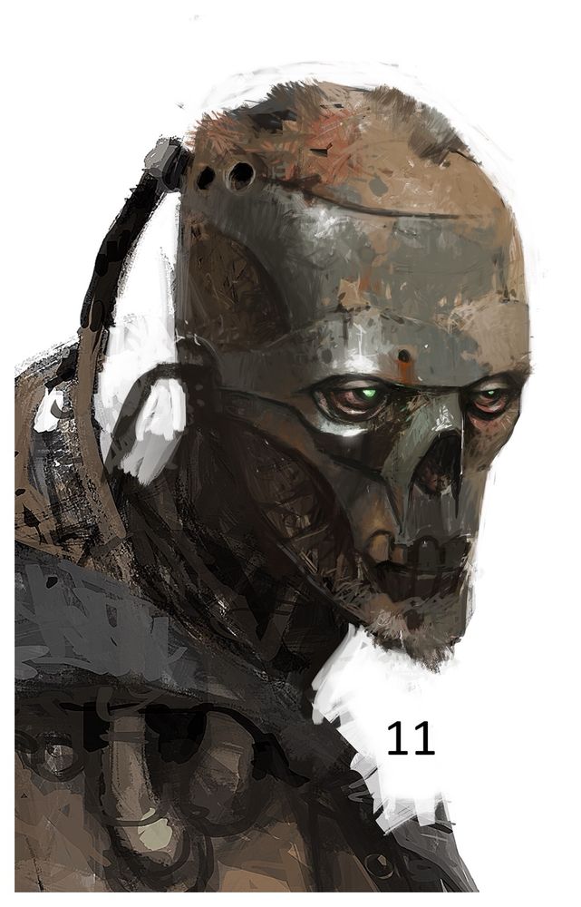 Digital painting, concept for the Shrike character from the Mortal Engines movie 