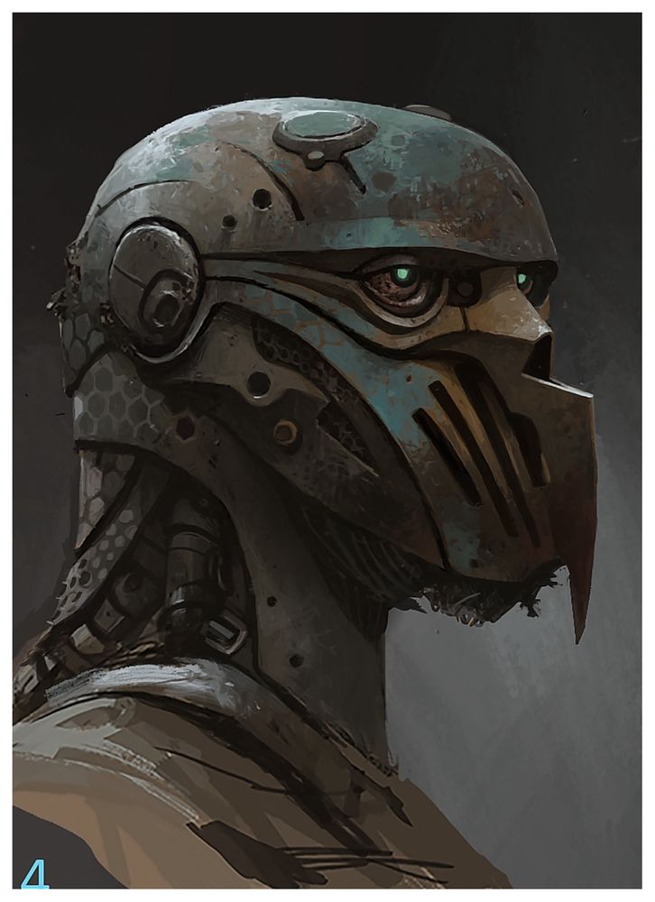 Digital painting, concept for the Shrike character from the Mortal Engines movie 