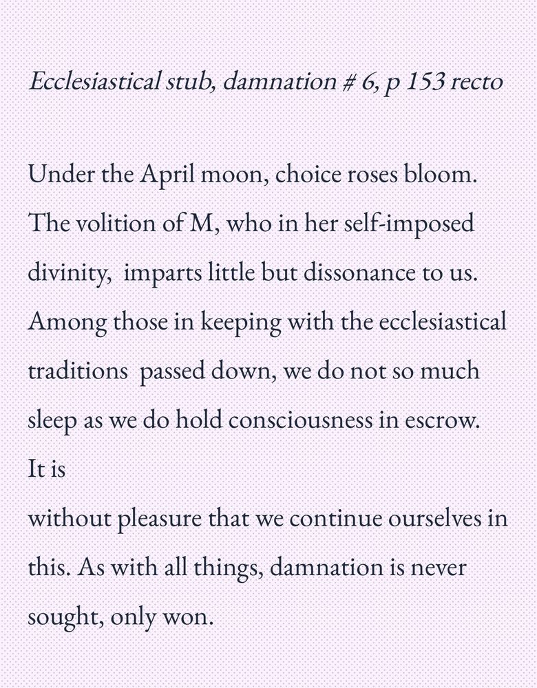 Excerpt from Evelynn Blackβs poem in Capgras Volume One