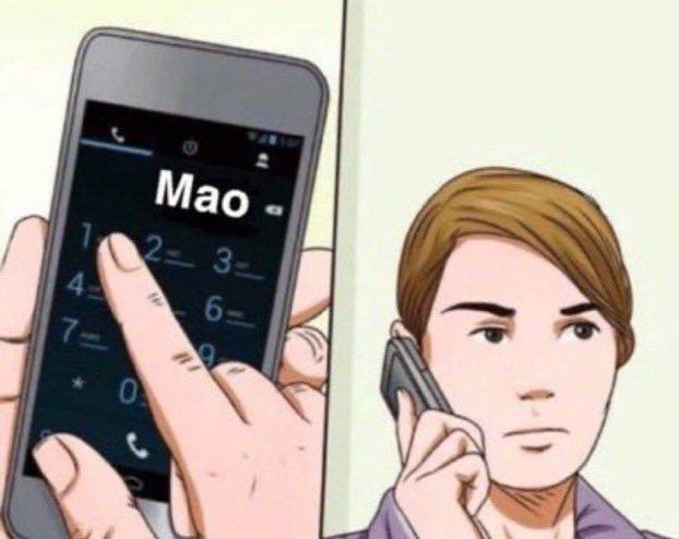 Someone calling Chairman Mao on speed dial 