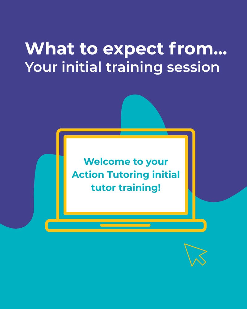 Graphic with text: What to expect from your initial tutor training