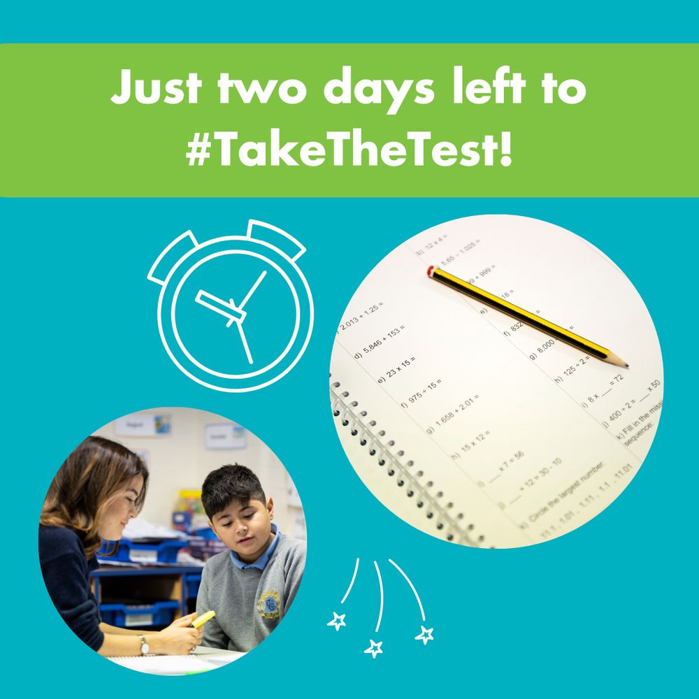 Just two days left to #TakeTheTest!