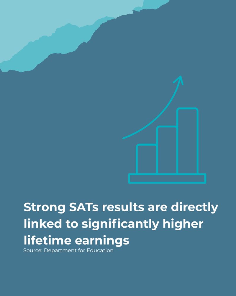 Strong SATs results are directly linked to significantly higher lifetime earnings