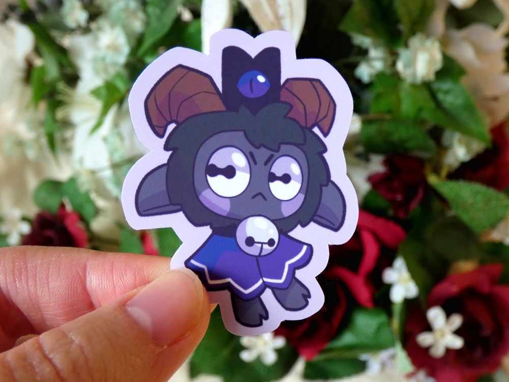Cult of the lamb, stickers, art, fanart, cute, creepy, eldritch