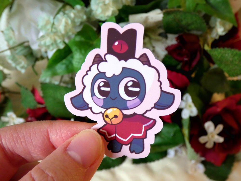 Cult of the lamb, stickers, art, fanart, cute, creepy, eldritch