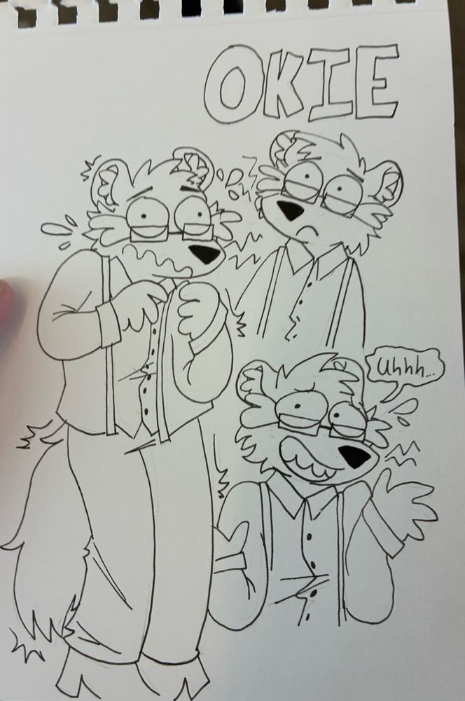 Sketches of a nervous, awkward okie