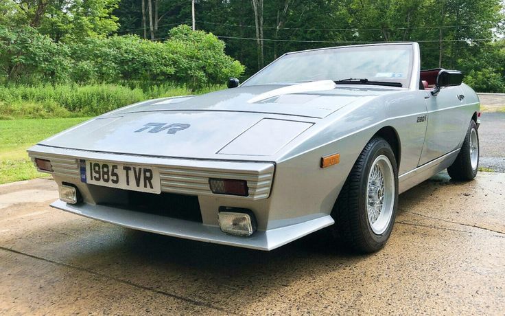 Photograph of a convertible 1985 TVR car.