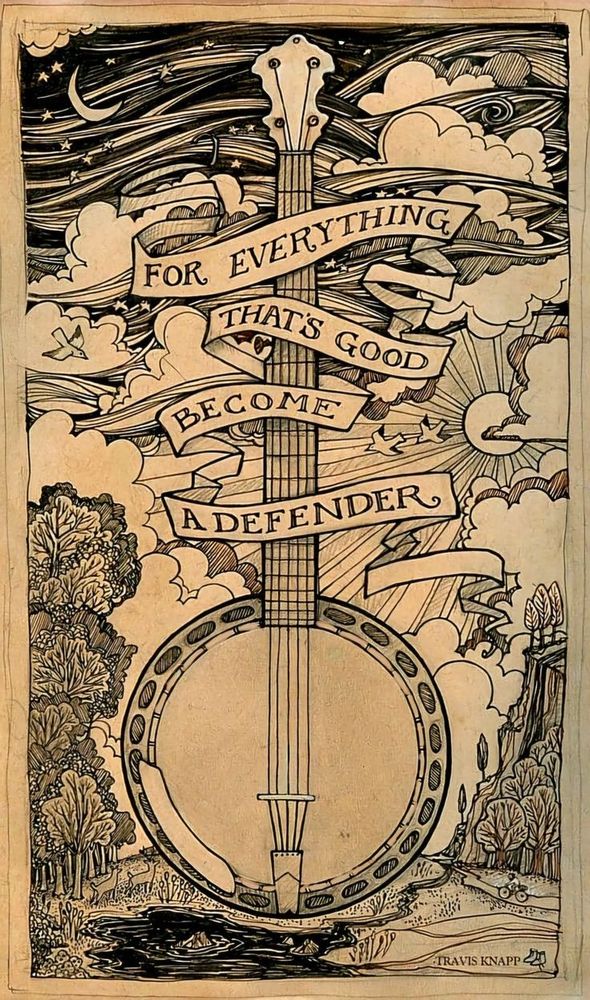 For everything that's good, become a defender.