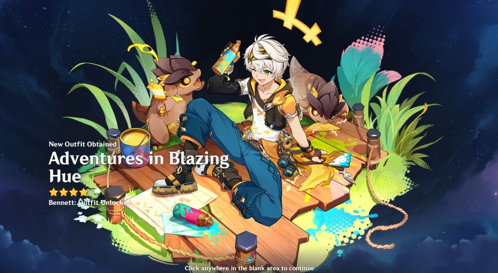 Bennett's Natlan skin splash art from Genshin Impact