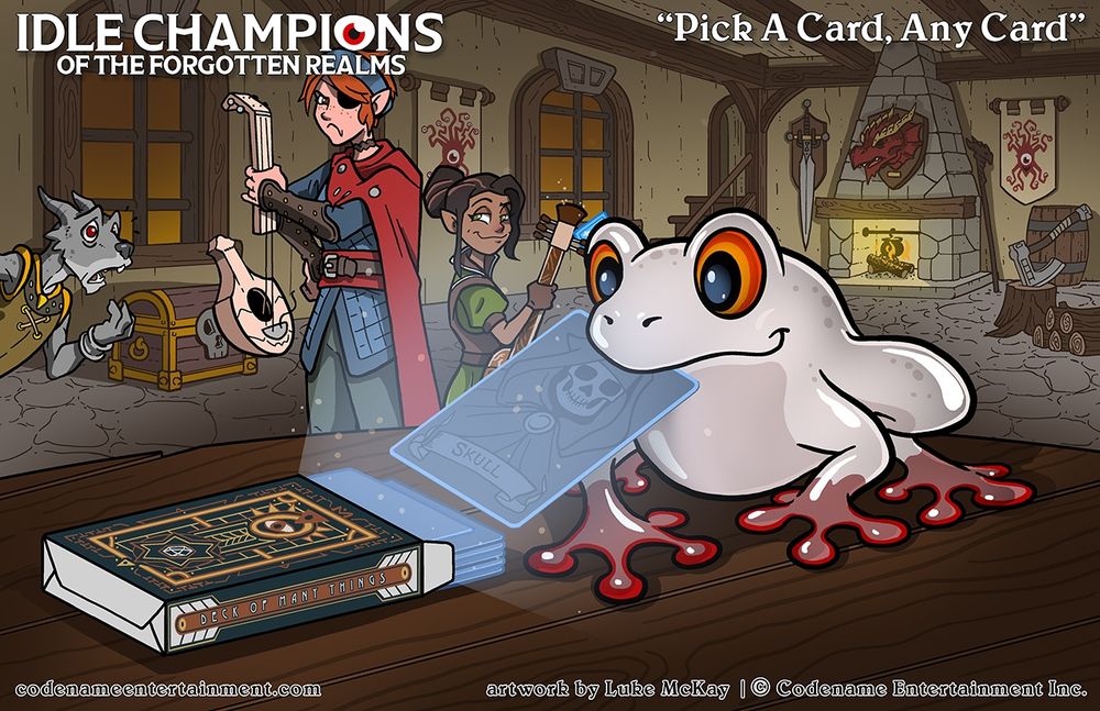 idle champions dnd deck of many frog ttrpg