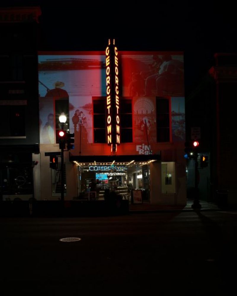 Christopher Chen on Instagram: "Happy DC 😀 Georgetown Pop Up for @capitalfringe w/projections by @bellvisuals & music from DJ Blasian ! Lens c.2007, camera c.2017. #dcondigital #leicalife #summicronli...