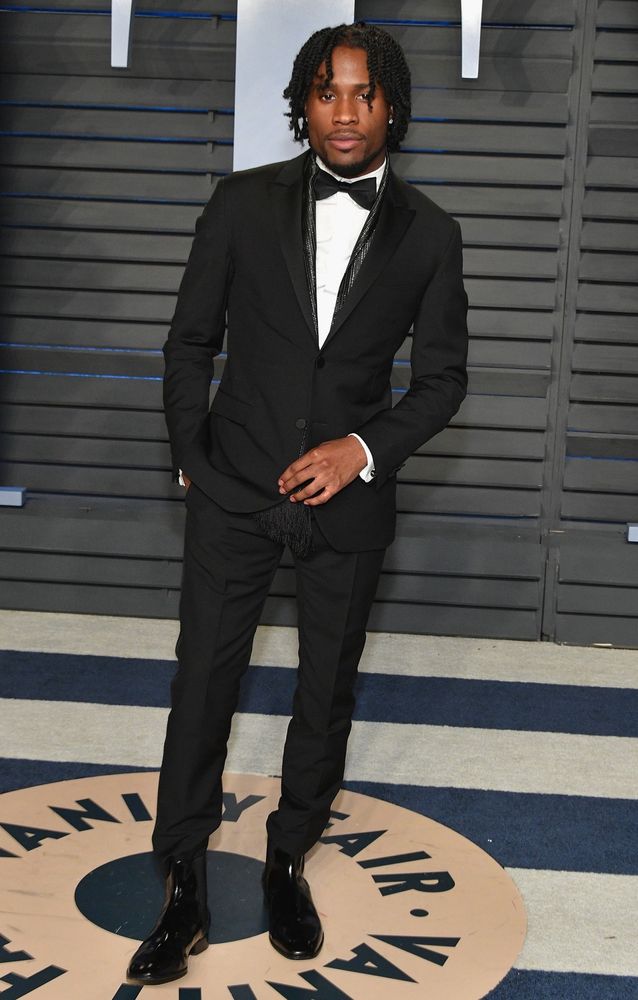 Shameik Moore at the Vanity Fair Afterparty in 2018