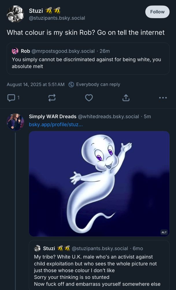 Stuzi getting bodied on the timeline. 