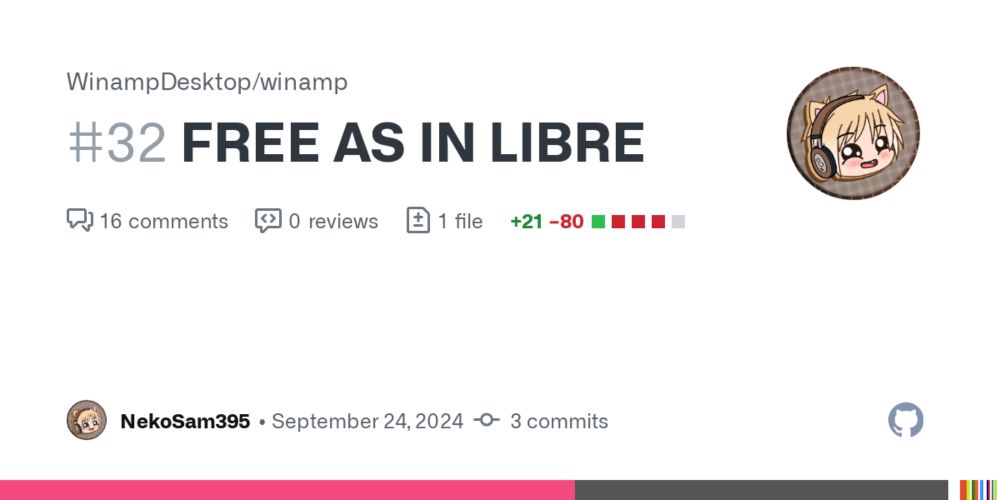 FREE AS IN LIBRE by NekoSam395 · Pull Request #32 · WinampDesktop/winamp