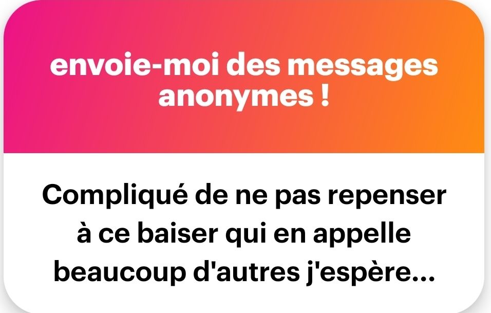 Compliqué de ne pas repenser à ce baiser qui en appelle beaucoup d'autres, j'espère...