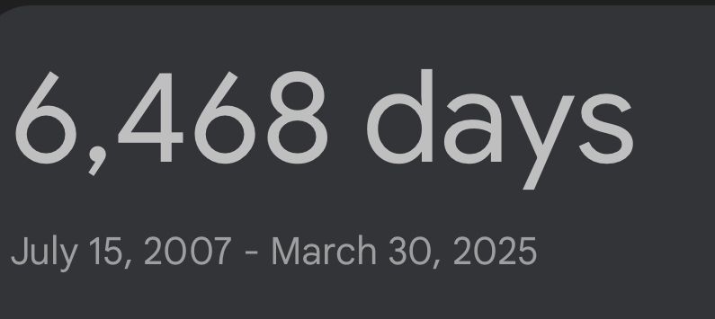 “6468 days July 15, 2007 - March 30, 2025”

The number of days that have passed since the Portland Timbers last hat trick in league play. 