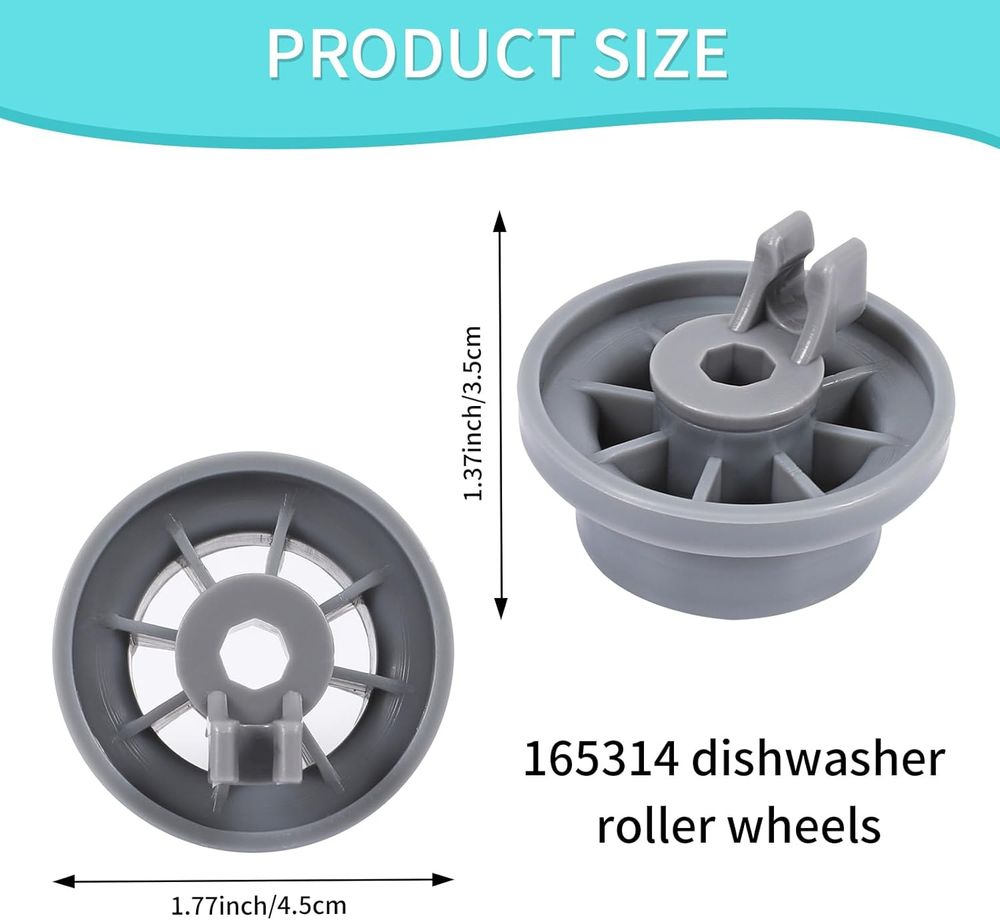 Geschirrspüler Unterkorbrollen 45mm Dm