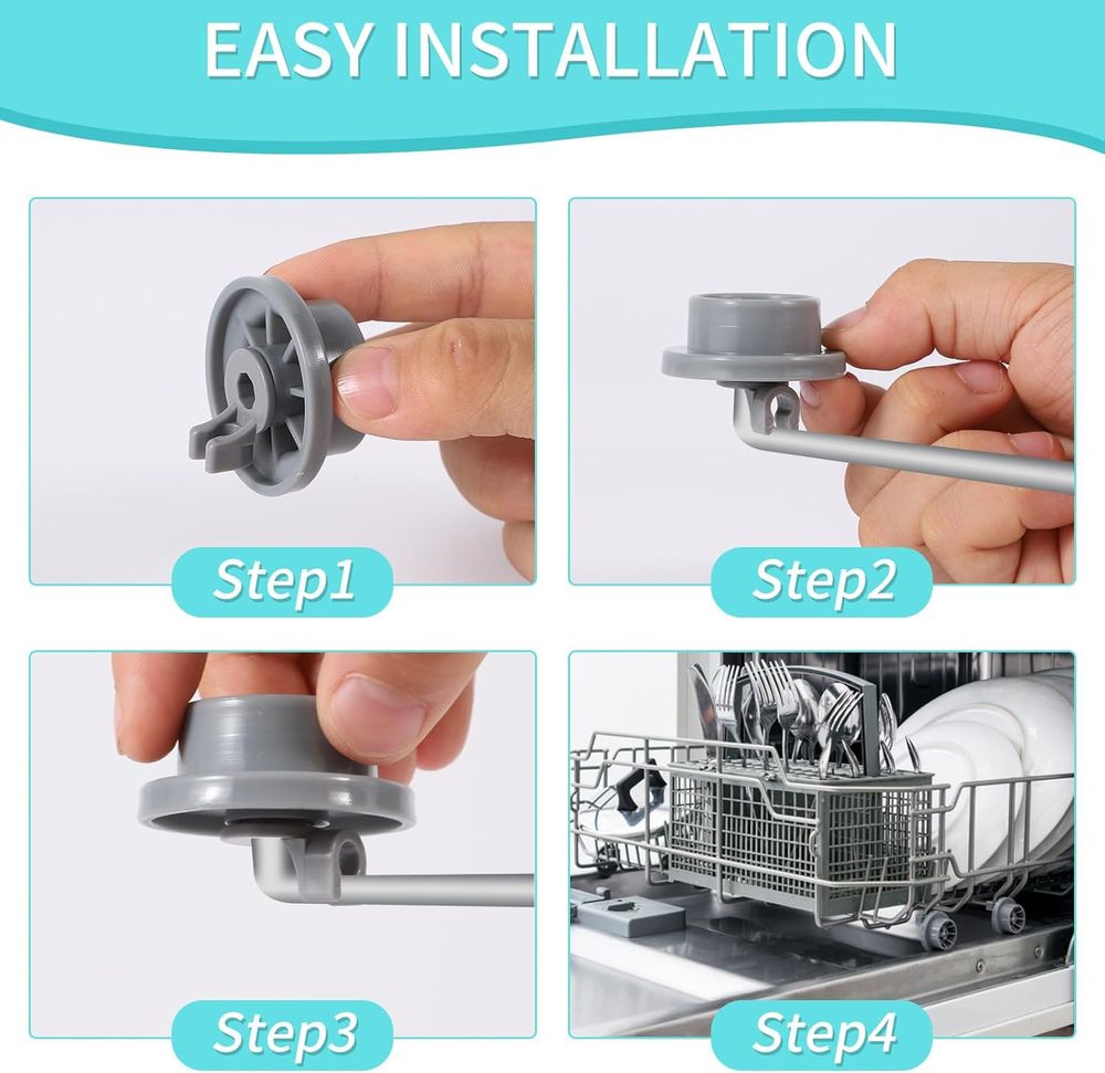 Geschirrspüler Unterkorbrollen 45mm Dm