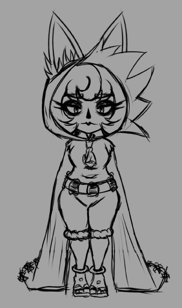 quería hacer una Vex por lo menos decente, a diferencia de Tristana ella la he garabateado mucho menos.