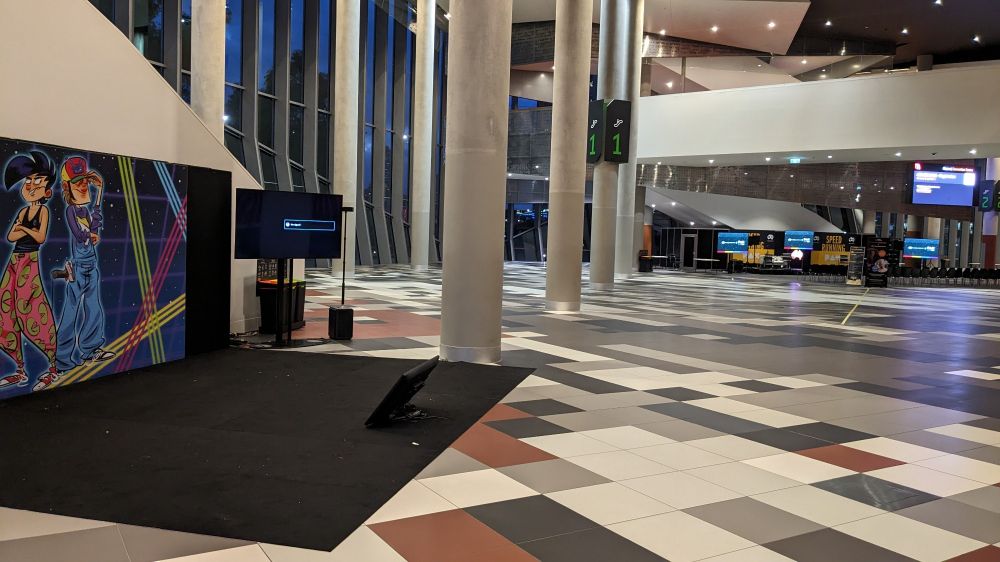 PAX, but too early so it's empty