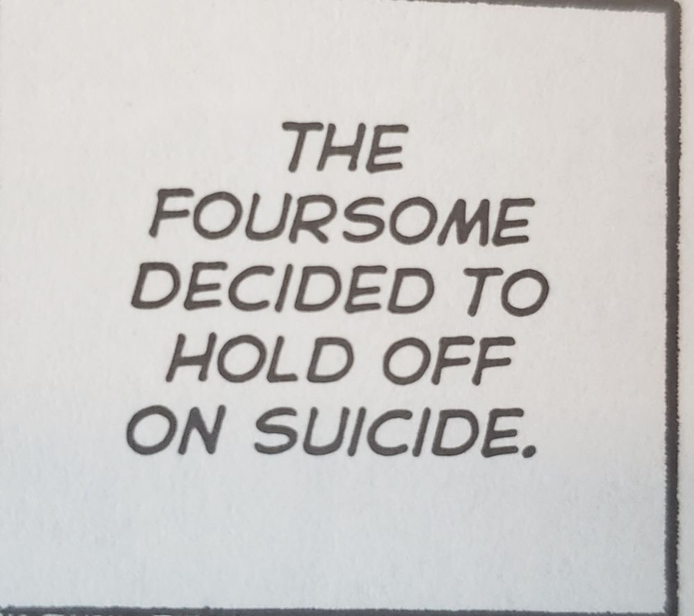The foursome decided to hold off on suicide - Junji Ito, you're a legend
