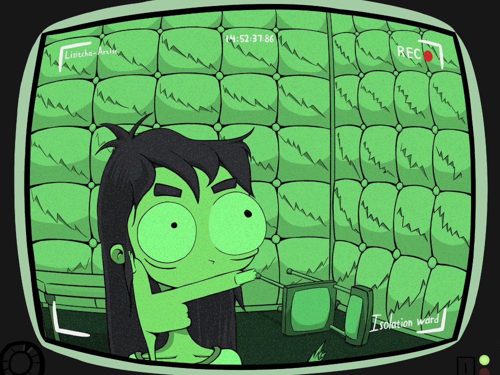 In the game "Edna & Harvey: The Breakout," one of the first quests is to find the ventilation behind the soft wall