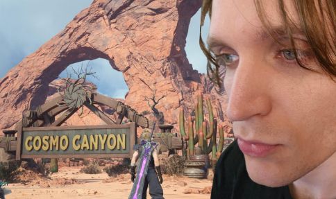 Image of myself in the fictional location of Cosmo Canyon in Final Fantasy 7 Rebirth