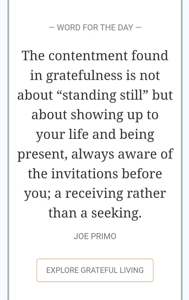 Word for the Day from Grateful.org 