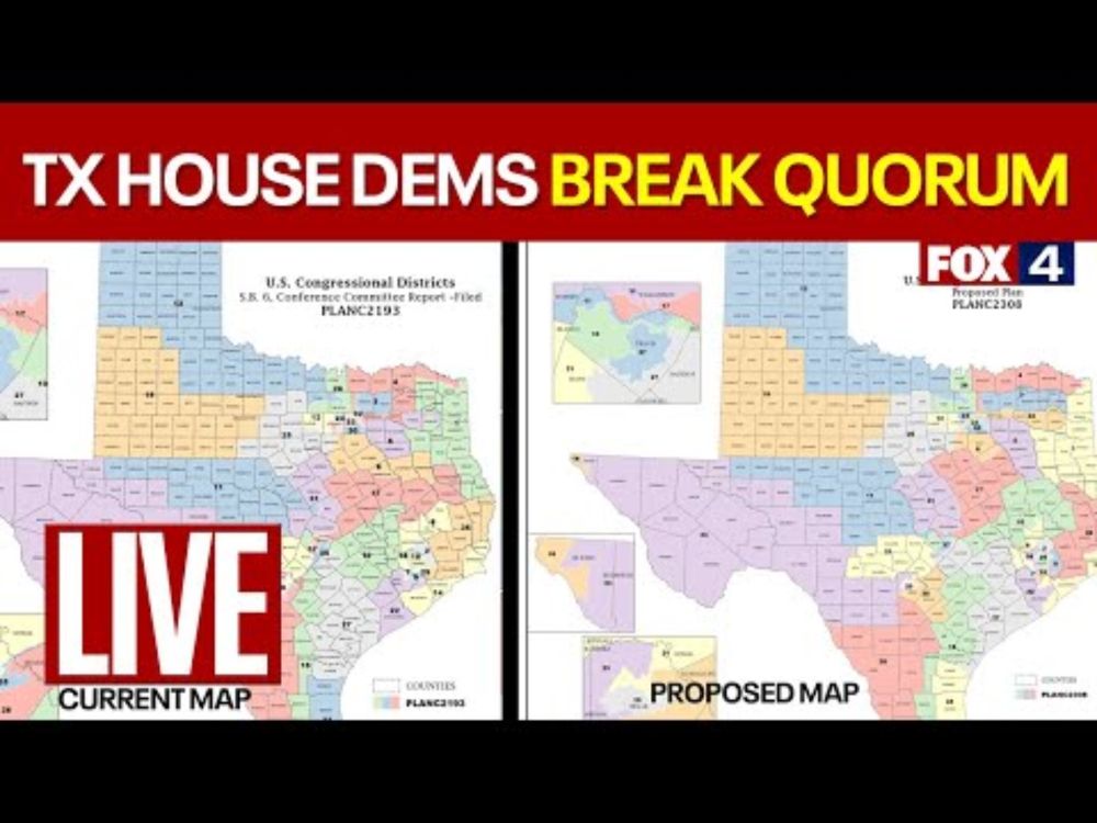 🔴LIVE: Texas House Democrats break quorum over redistricting