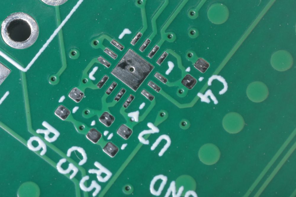 Circuit board with component footprints