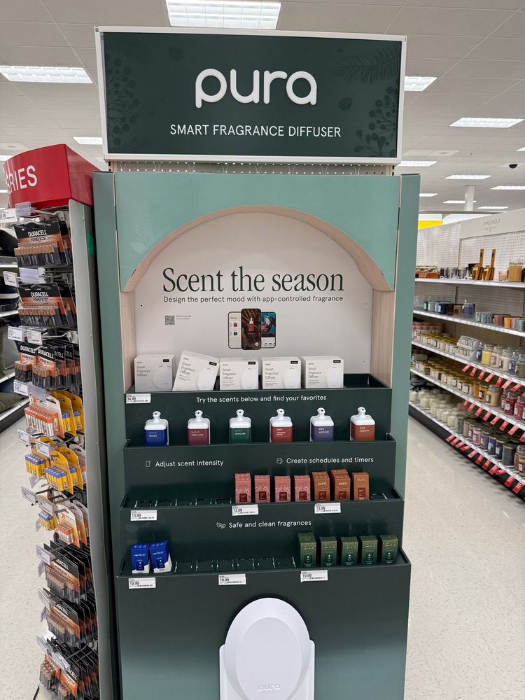 Pura home fragrance display at target 