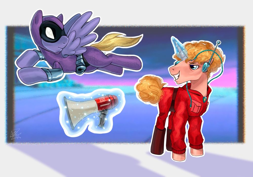 The Phantom (Kit Walker) & Dr.Jak as ponies