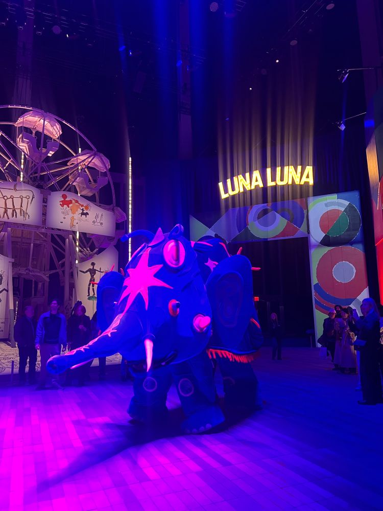 Elephant costume in Luna Luna park exhibition in nyc 