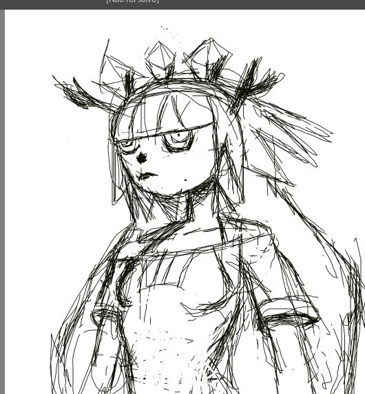 My drawing Viviane oc from Vivian, still a sketch i decided made by myself 