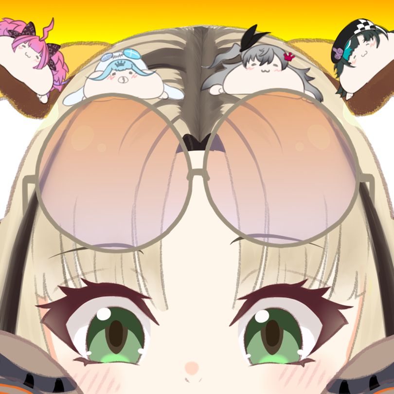虎金妃笑虎 ニコたん ニコたん描いたん hololive DEV_IS FLOW GLOW 