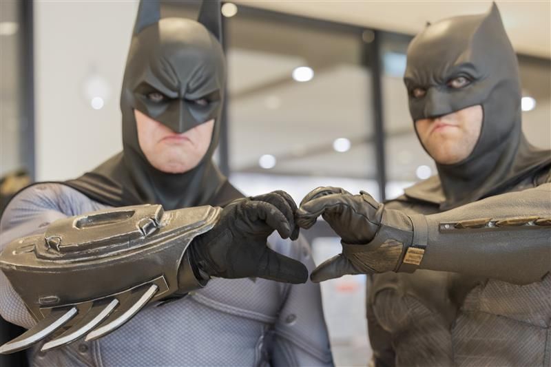 Image of cosplayer as Batman