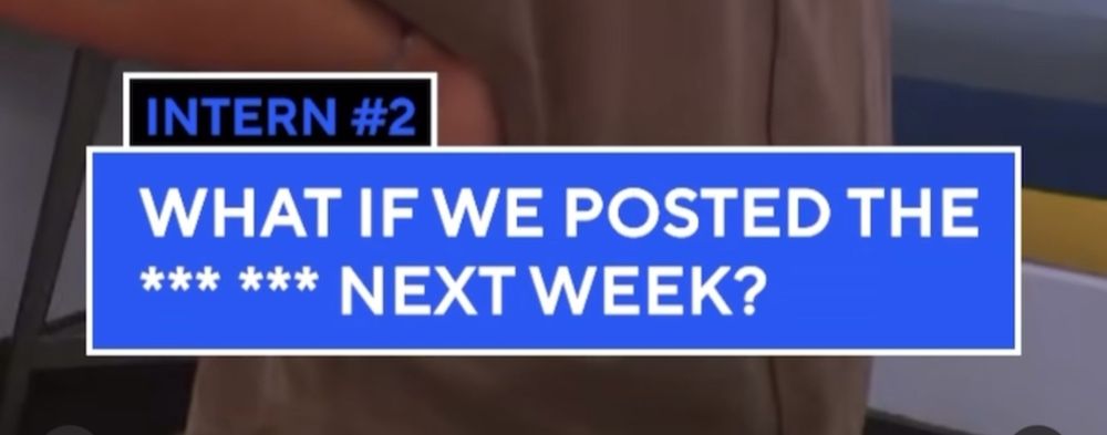 TEXT: what if we posted the *** *** next week?