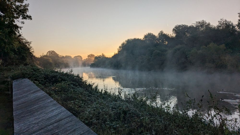 Mist on the river Mersey