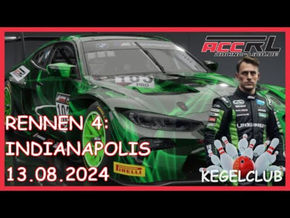 Kegelclub Saison 3 - Rennen 4: Indianapolis [ACC Racing-Liga]