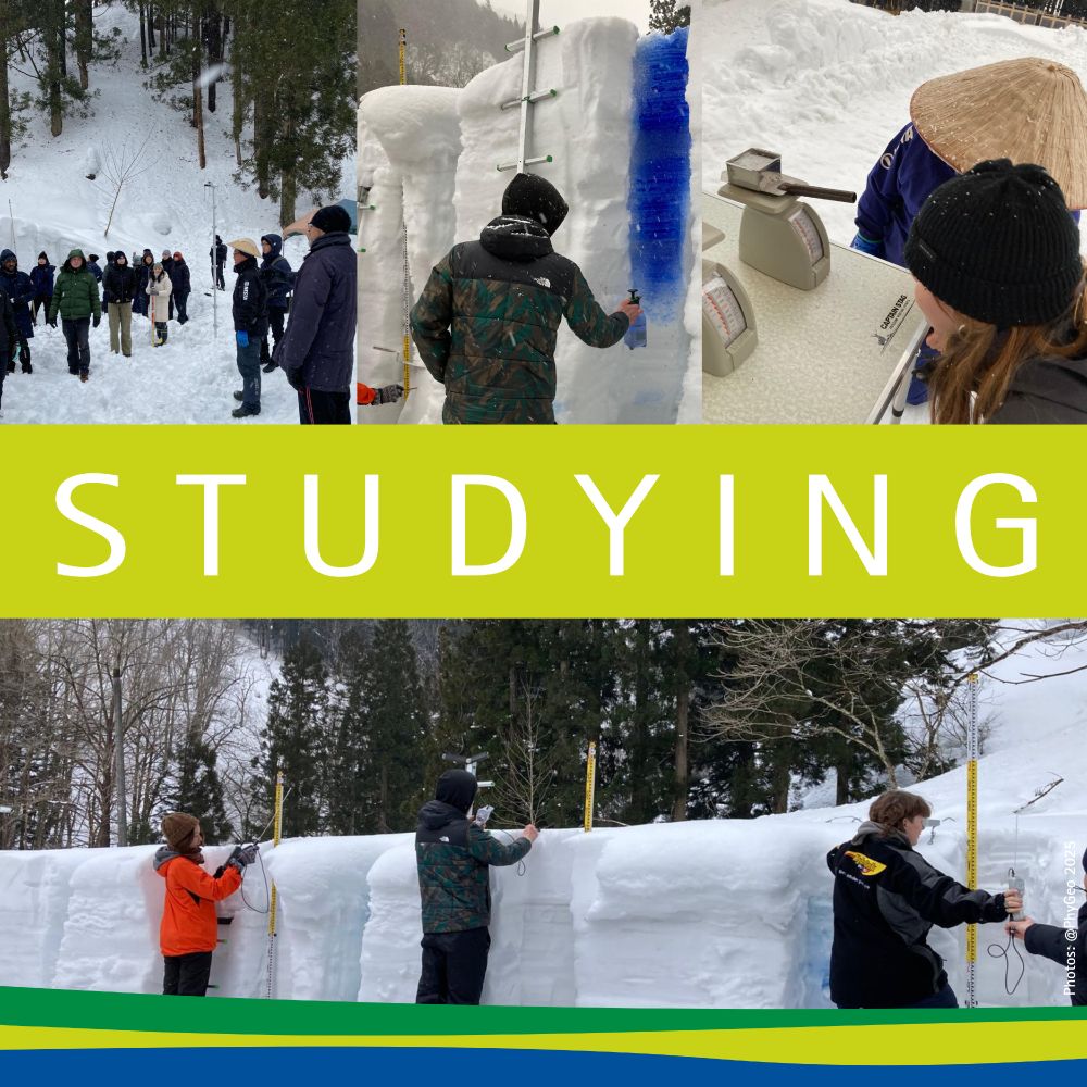 Image showing the group doing snow related research.