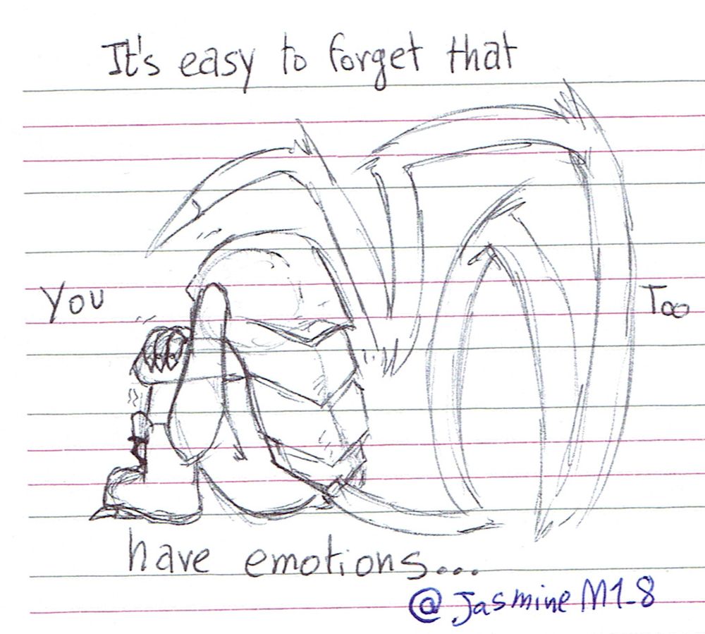 Bubbling so much that at one point the tears leaks and you can't stop it

Can't be strong all the time
Exlipse's death had an impact on Zunburn

fun fact :
If Exlipse didn't die and the bros reunited , Zunburn would not be always angry and as violent as he is now
(by violent i mean how he kills , no mercy at all )