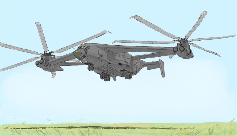 Helicopter concept with dual rotor